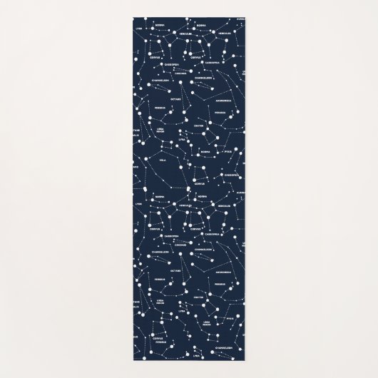 Blue Star Constellations Yoga Mat (Voorkant)