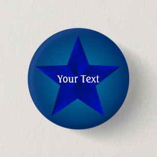 Blue Star Custom 1/4-inch Button