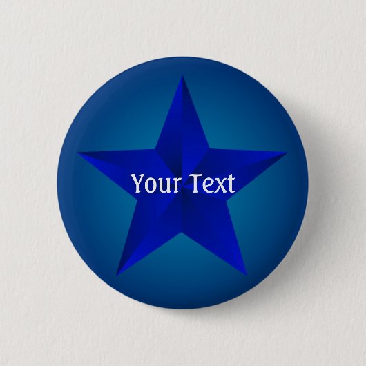 Blue Star Custom Button (Voorkant)