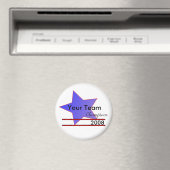 Blue Star Custom Team Champions Koelkastmagneet Magneet (Insitu (Vaatwasser))