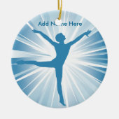Blue Star Dancer Name Ornament (Voorkant)