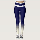 Blue Star Faux Sock Design Leggings (Voorkant)