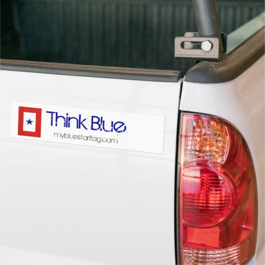 Blue Star Flag Bumpersticker (Op Truck)