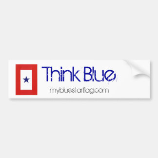Blue Star Flag Bumpersticker