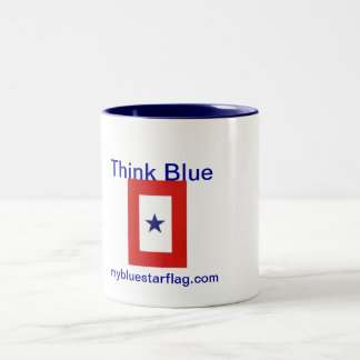 Blue Star Flag Coffee Mok