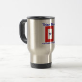 Blue Star Flag Travel Mug Reisbeker (Voorkant links)