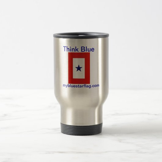 Blue Star Flag Travel Mug Reisbeker (Center)