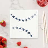 Blue Star Fourth of Juli Paper Napkins Servet (Insitu)