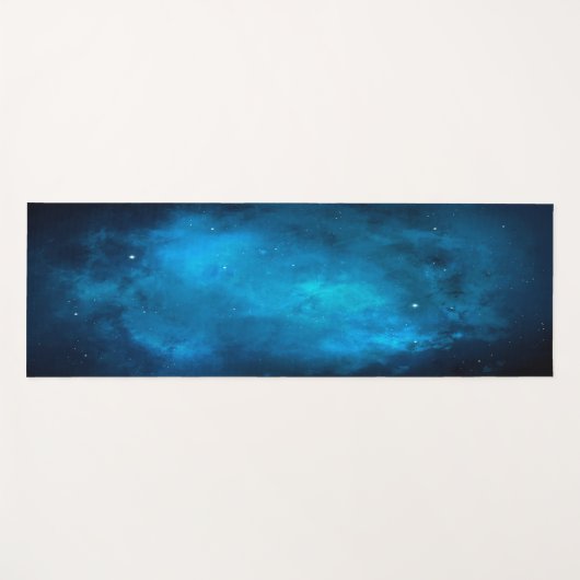 Blue Star Galaxy Universe Healing Yoga Mat (Voorkant (horizontaal))