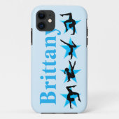 BLUE STAR GEPERSONALISEERDE GYMNASTIEK IPHONE CASE (Achterkant)