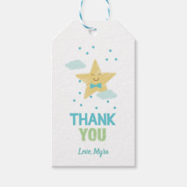 Blue Star Gift Label Cadeaulabel