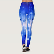 Blue star Independence Day Leggings