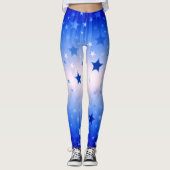 Blue star Independence Day Leggings (Voorkant)