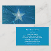 Blue Star-kaartsjabloon Visitekaartje (Voorkant / Achterkant)