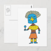 Blue Star Kachina Briefkaart (Voorkant / Achterkant)