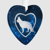 Blue Star Lights Ornament Shepherd Dog (voorkant)
