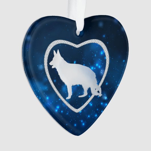 Blue Star Lights Ornament Shepherd Dog (voorkant)