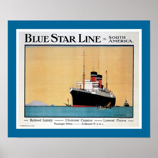 Blue Star Line Poster (Voorkant)