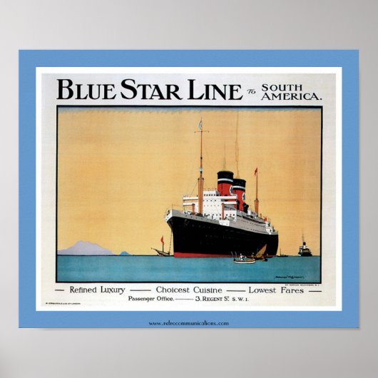 Blue Star Line Poster (Voorkant)