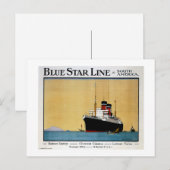 Blue Star Line Zuid-Amerika Briefkaart (Voorkant / Achterkant)