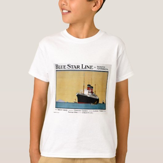 Blue Star Line Zuid-Amerika T-shirt (Voorkant)