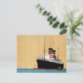 Blue Star Liner Briefkaart (Staand voorkant)