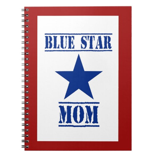 Blue Star Ma Patriotic Miltic Notitieboek (Voorkant)