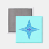 Blue Star Magnet (Voorkant / Achterkant)