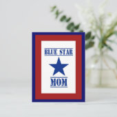 Blue Star Mam Briefkaart (Staand voorkant)
