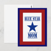 Blue Star Mam Briefkaart (Voorkant / Achterkant)