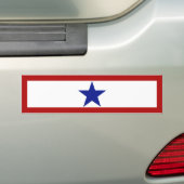 Blue Star Mam Bumpersticker (Op auto)