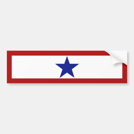 Blue Star Mam Bumpersticker (Voorkant)