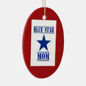 Blue Star Mam Keramisch Ornament (Rechts)