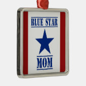 Blue Star Mam Metalen Ornament (Rechts)