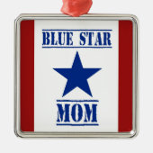 Blue Star Mam Metalen Ornament (Voorkant)