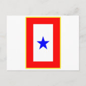 Blue Star moeder Briefkaart (Voorkant)