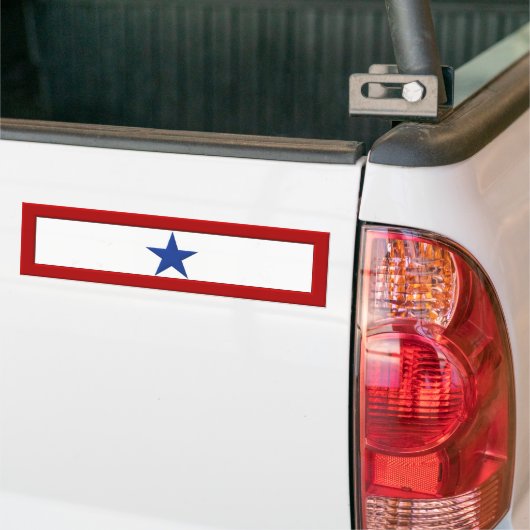 Blue Star Moeder Bumpersticker (Op Truck)