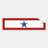 Blue Star Moeder Bumpersticker (Voorkant)