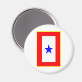 Blue Star moeder Magneet (Voorkant / Achterkant)