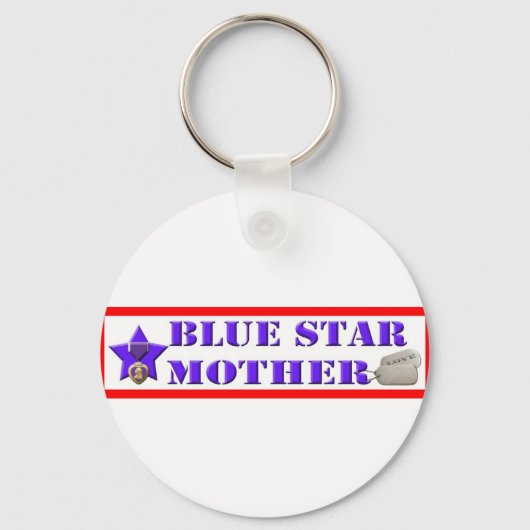 Blue Star moeder Sleutelhanger (Voorkant)