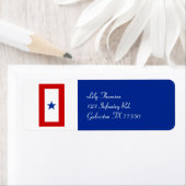 Blue Star Mom Militair gepersonaliseerd Etiket (Insitu)