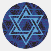 Blue Star of David Stickers (Voorkant)
