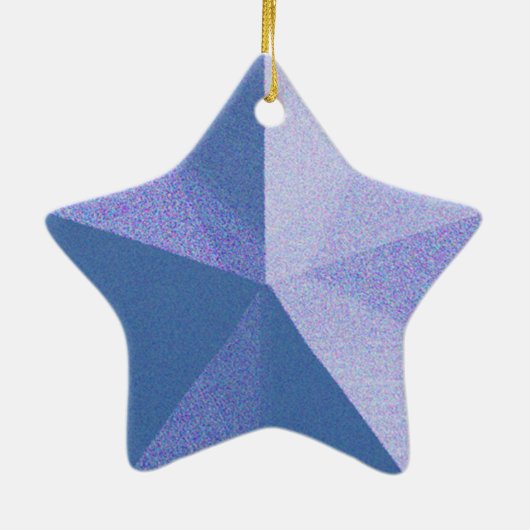 Blue Star Ornament Sjabloon (Achterkant)