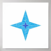 Blue Star-Poster Poster (Voorkant)