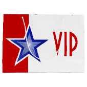 Blue Star Red VIP-cadeautas, groot Cadeauzakje (Achterkant)