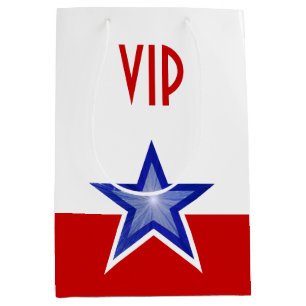Blue Star Red VIP medium Cadeauzakje