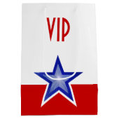 Blue Star Red VIP medium Cadeauzakje (Achterkant)