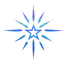 Blue Star Shine Minimalistische Mok | Glow Art