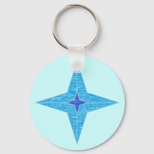 Blue Star Sleutelhanger (Voorkant)