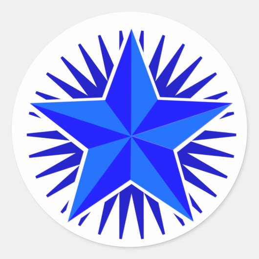 Blue Star Sticker (Voorkant)